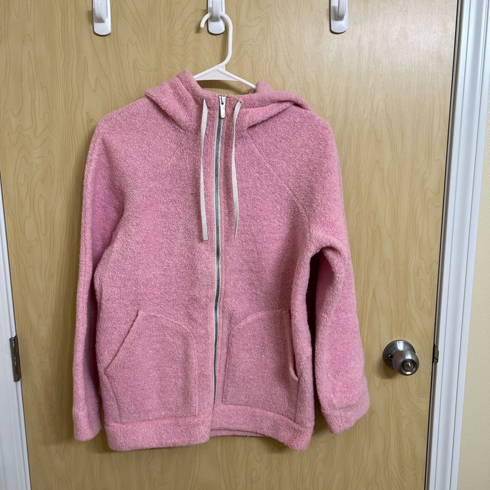 Worn once - Lululemon Sherpa hooded jacket